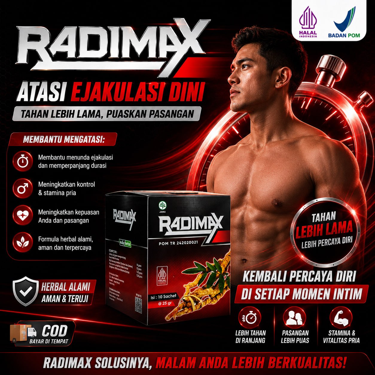 Obat Kuat Pria Tahan Lama Kopi Radimax Stamina Pria Herbal 3
