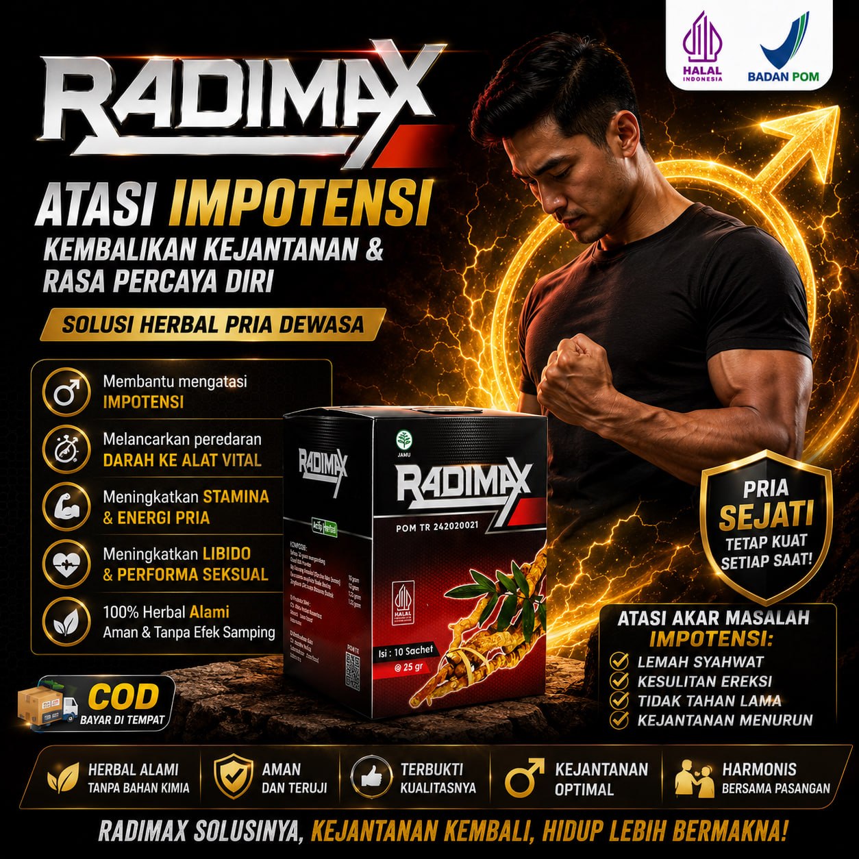 Obat Kuat Pria Tahan Lama Kopi Radimax Stamina Pria Herbal 4