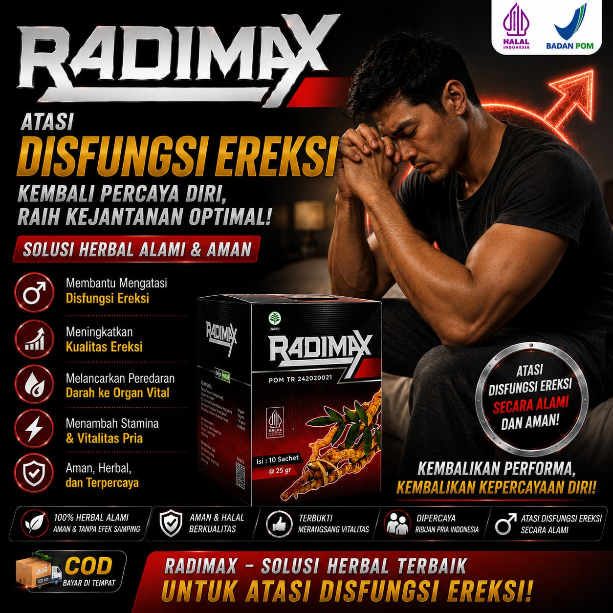 Obat Kuat Pria Tahan Lama Kopi Radimax Stamina Pria Herbal 6